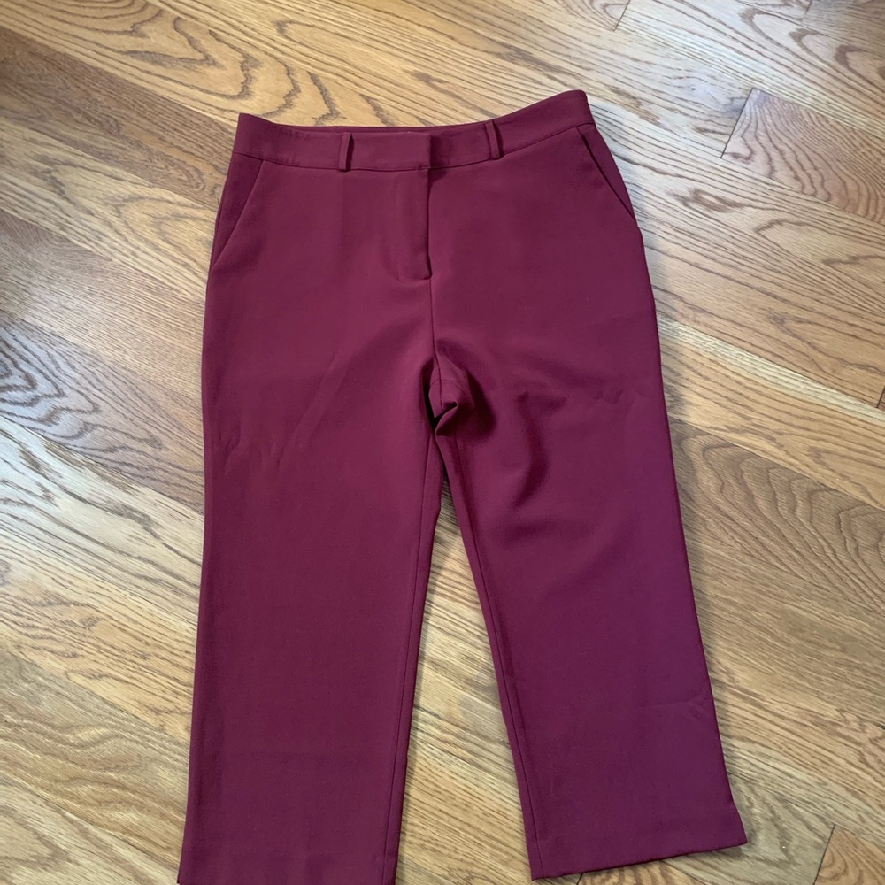 The Frankie Shop Burgundy Capris